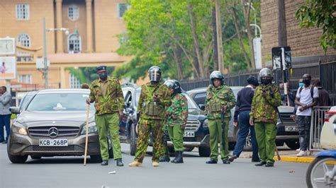 Kenya investigating death of protester shot and killed by police.